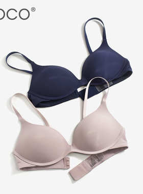 文胸小胸平胸专用无钢圈少女学生薄款光面简约时尚性感上托内衣女