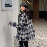 现货X879P120K1882022冬装新款格子毛呢小西装外套，女装毛呢外套，浙宝088