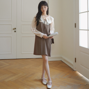 现货M125 P135K188 2022秋装新款两件套套装连衣裙,女装套装/套裙,浙宝088