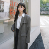 现货M157P145K1992022新款小西装过膝超长款单排扣外套2色，女装西装，浙宝088