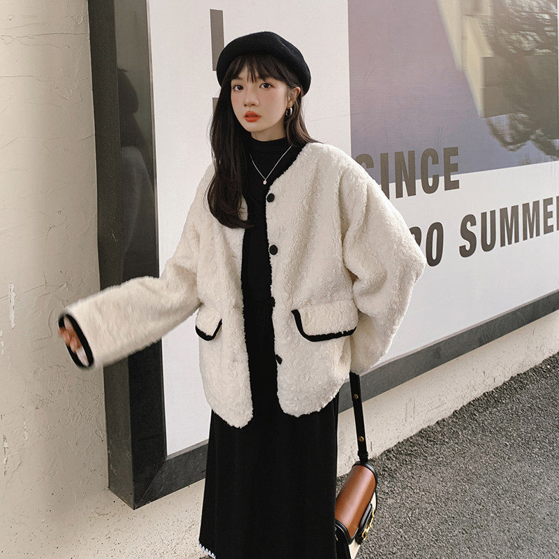 出货M175P175K2582022冬新款羊羔毛外套加厚,女装皮草,浙宝088