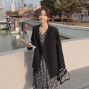 今年流行黑色爆款西装外套女2023秋新款韩版高端气质高级感小西服图片