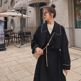 现货X902P170K2582022冬装新款中长款毛呢大衣，女装毛呢外套，浙宝088