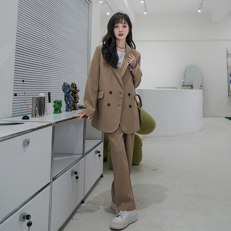 LeceaAlice御姐炸街西装套装2025春季新款韩版休闲气质长裤女,女装套装/套裙,浙宝088
