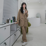 LeceaAlice御姐炸街西装套装2025春季新款韩版休闲气质长裤女，女装套装/套裙，浙宝088