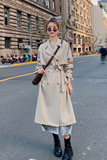 现货X971P145K1982021春秋新款中长款纯色风衣中长款大衣外套，女装风衣，浙宝088
