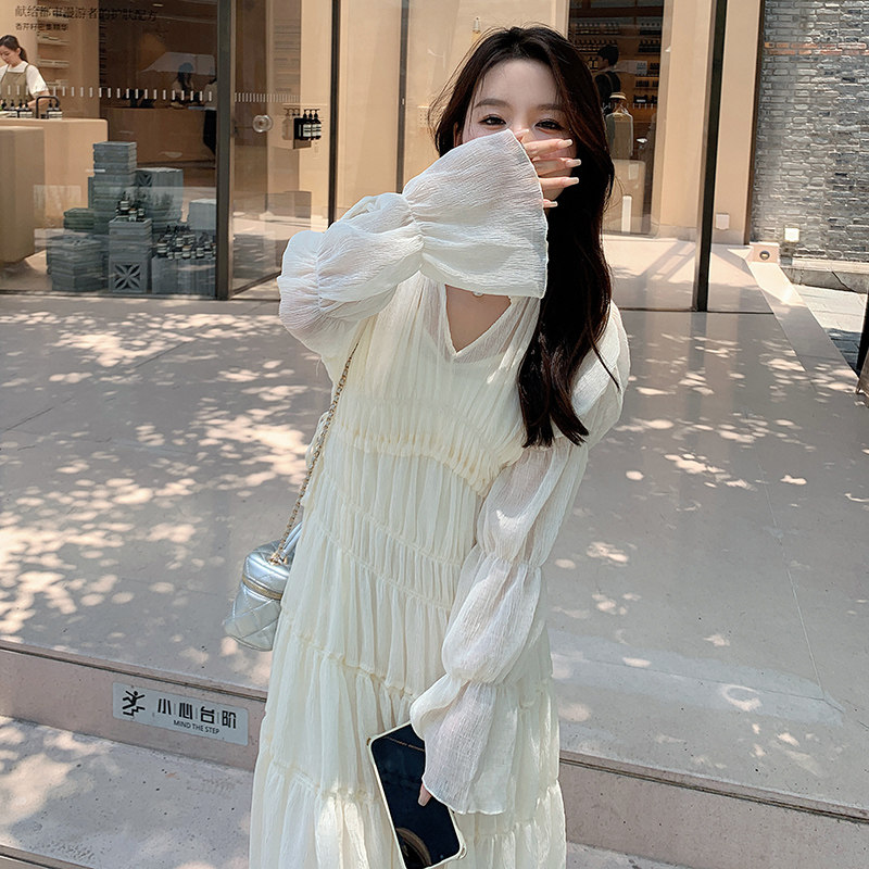 现货M637P115K1682024春秋装长款高品质中长款连衣裙,女装连衣裙,浙宝088