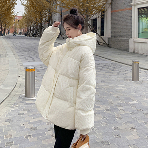 出货M202羽绒P275K398 2022冬装新款定制面料羽绒服短款连帽图片