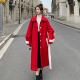 现货M201P180K2682022冬装新款圈圈呢撞色大衣毛呢外套，女装毛呢外套，浙宝088