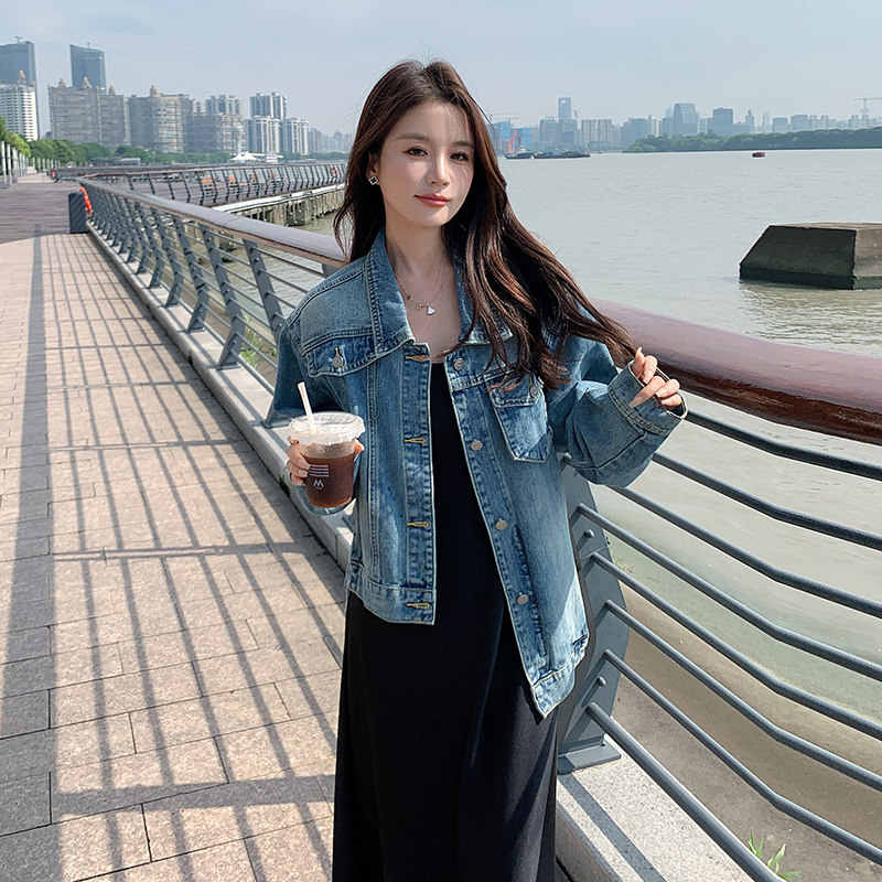 现货M652P145K1982024春秋装新款不规则牛仔外套女,女装短外套,浙宝088