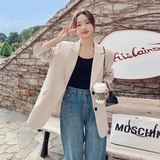 韩版米白色气质休闲小西装外套女春秋2025新款高级感气场强大西服，女装西装，浙宝088