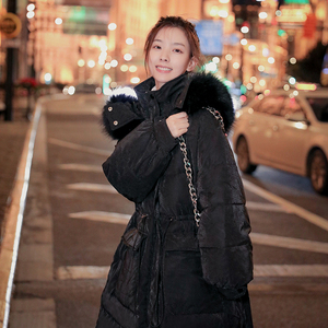 现货X908P185K268 2022冬装新款大毛领长款羽绒服外套女,女装棉衣/棉服,浙宝088