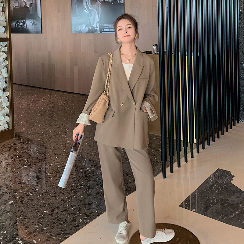 现货2021春秋装新款西装外套 X970P110K168 两件套装P150K208图片