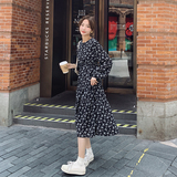 现货M669P105K1582024春秋装长款高品质中长款碎花连衣裙，女装连衣裙，浙宝088
