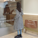出货中M215P175K2682022冬装新款千鸟格撞色大衣毛呢外套，女装毛呢外套，浙宝088
