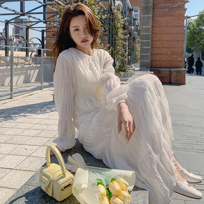 现货M526P115K168 2024春夏装长款高品质中长款连衣裙图片