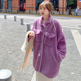 出货中M172P165K2482022冬装百搭羊羔毛宽松外套，女装皮草，浙宝088