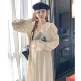 现货M656P110K1682024春秋装长款高品质中长款连衣裙，女装连衣裙，浙宝088