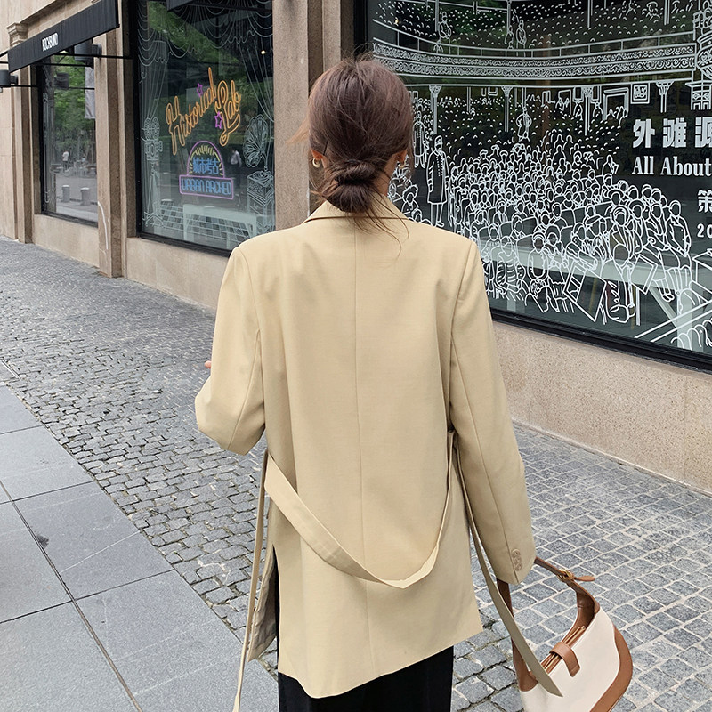 现货M632P110K1682024春秋装新款单排扣收腰小西装外套,女装西装,浙宝088