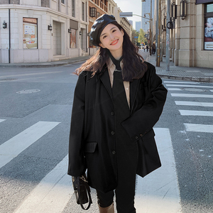 现货X957P120K178 2021春装新款PU小西装外套2色,女装西装,浙宝088