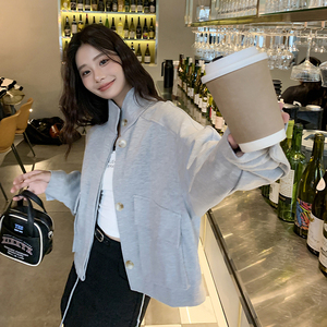 现货M638P115K168  2024秋装新款卫衣棒球服外套女图片