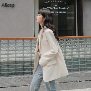 2025新款白色小西装外套女春秋小个子休闲宽松短款简约学院风百搭,女装西装,浙宝088