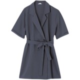 高级感炸街灰色西装连体裤女春夏2025年新款薄款连身衣高腰短裤潮，女装连体裤，浙宝088