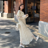 现货M655P115K1682024春夏装长款高品质中长款连衣裙，女装连衣裙，浙宝088
