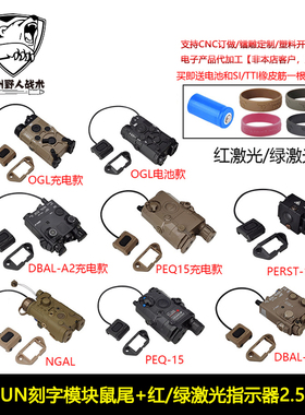 PEQ15/NGAL/OGL/PERST-1红绿激光指示器UN刻字模块鼠尾2.5mm