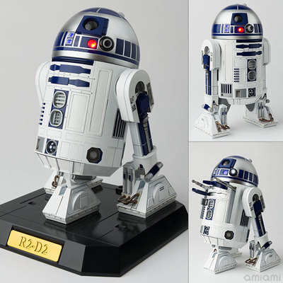 万代 DX超合金魂限定 1/6 星球大战4 新希望 R2-D2 可发光机器人