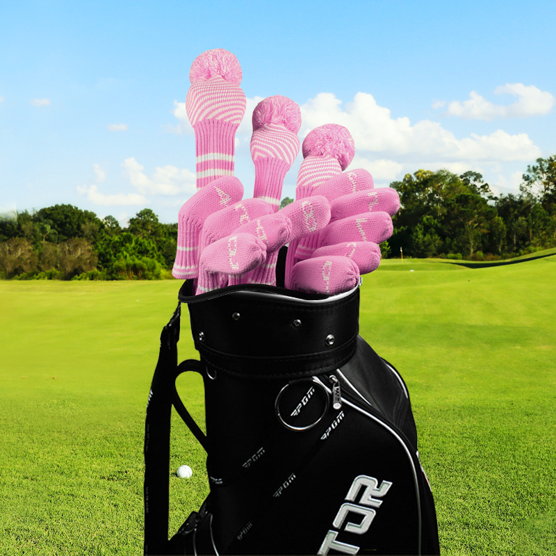 促销高尔夫铁杆套针织号码