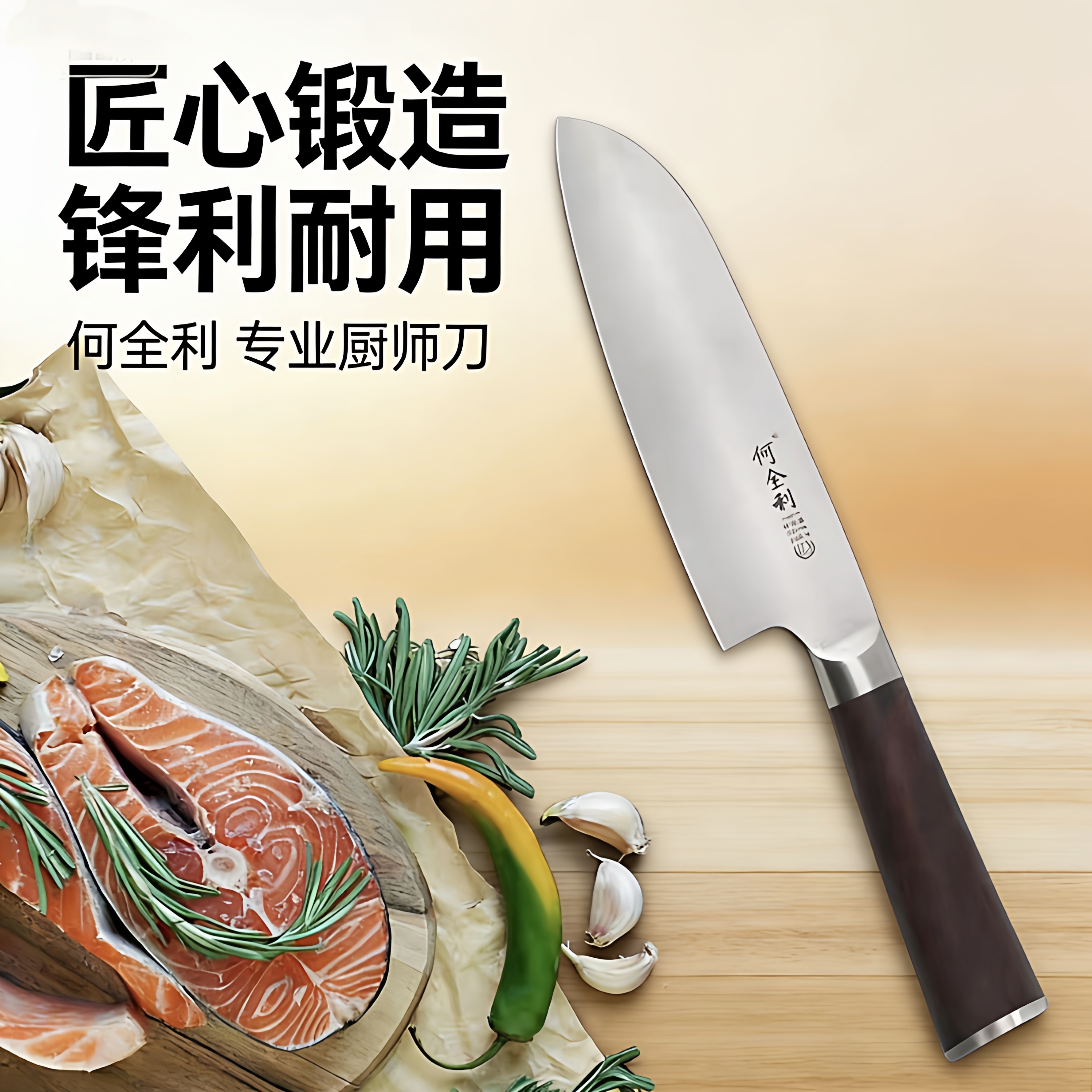 西餐三德刀牛肉刀主厨刀厨师刀刺身专用寿司料理刀具多用刀小菜刀