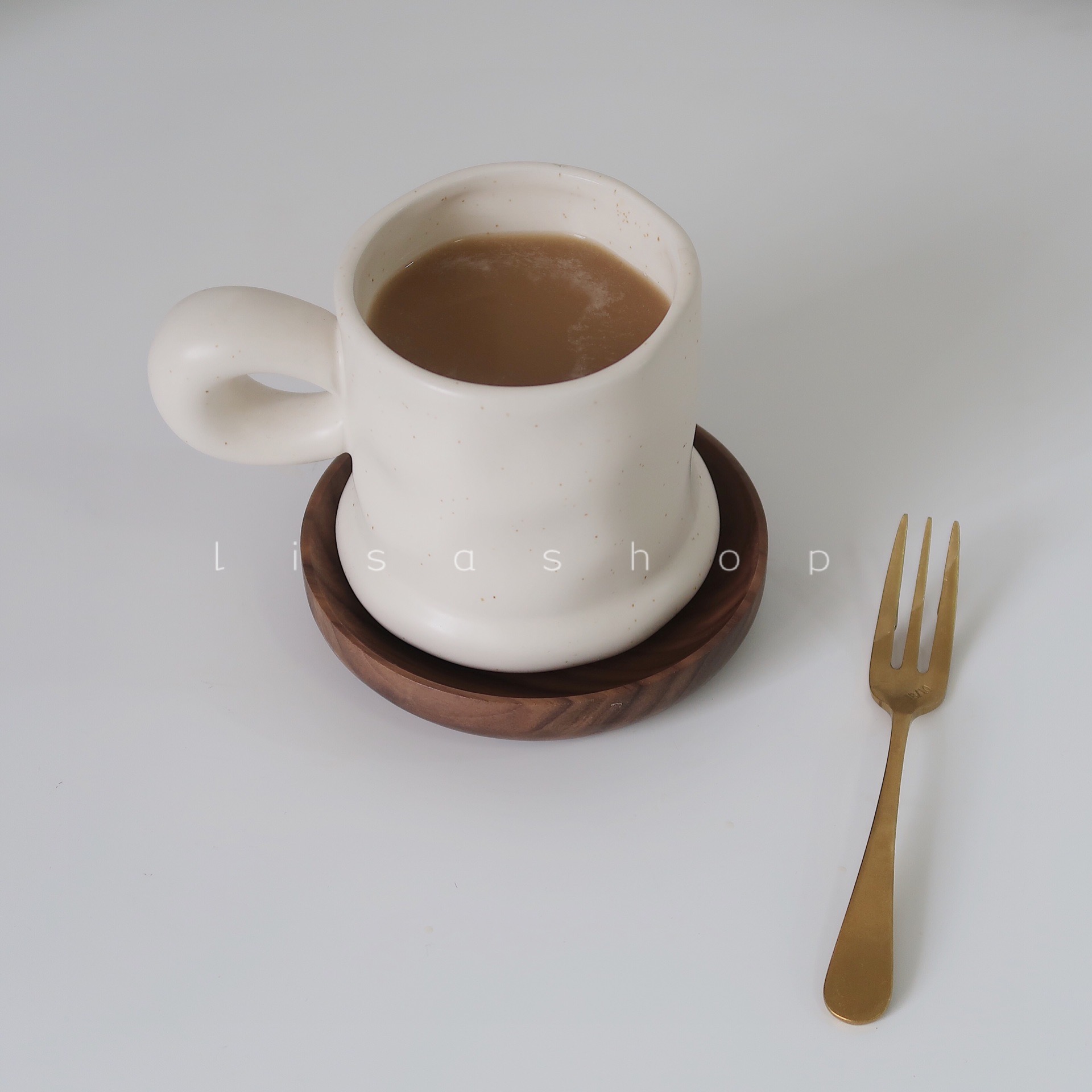 哑光陶瓷水杯陶瓷纯色奶油ins