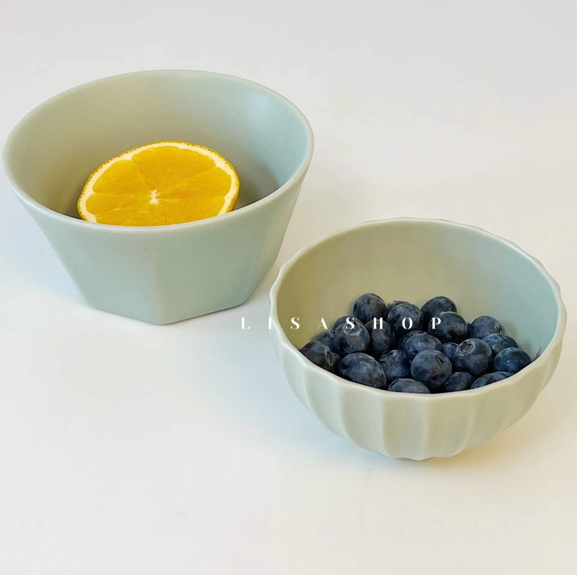 陶瓷家用日式青色米饭碗釉下彩