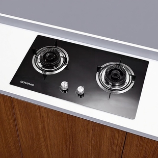 奇田A16-D135燃气灶双灶家用天然气煤气灶液化气台嵌入式猛火灶具