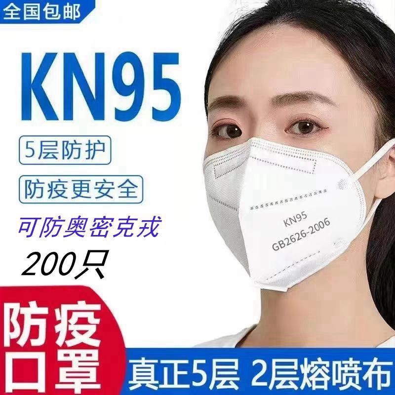 五层熔喷布防病菌N95口罩防尘防