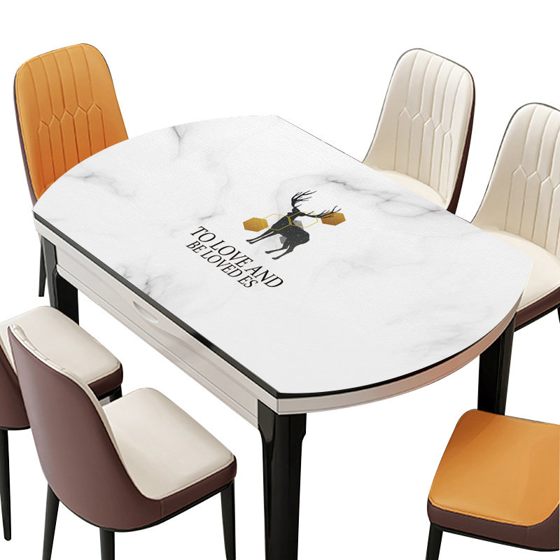 椭圆形桌垫防水防油免洗防烫仿大理石茶几垫皮革硅胶餐桌布圆形桌,居家布艺,桌布,淘宝优惠券,粉丝福利购,淘宝优惠卷