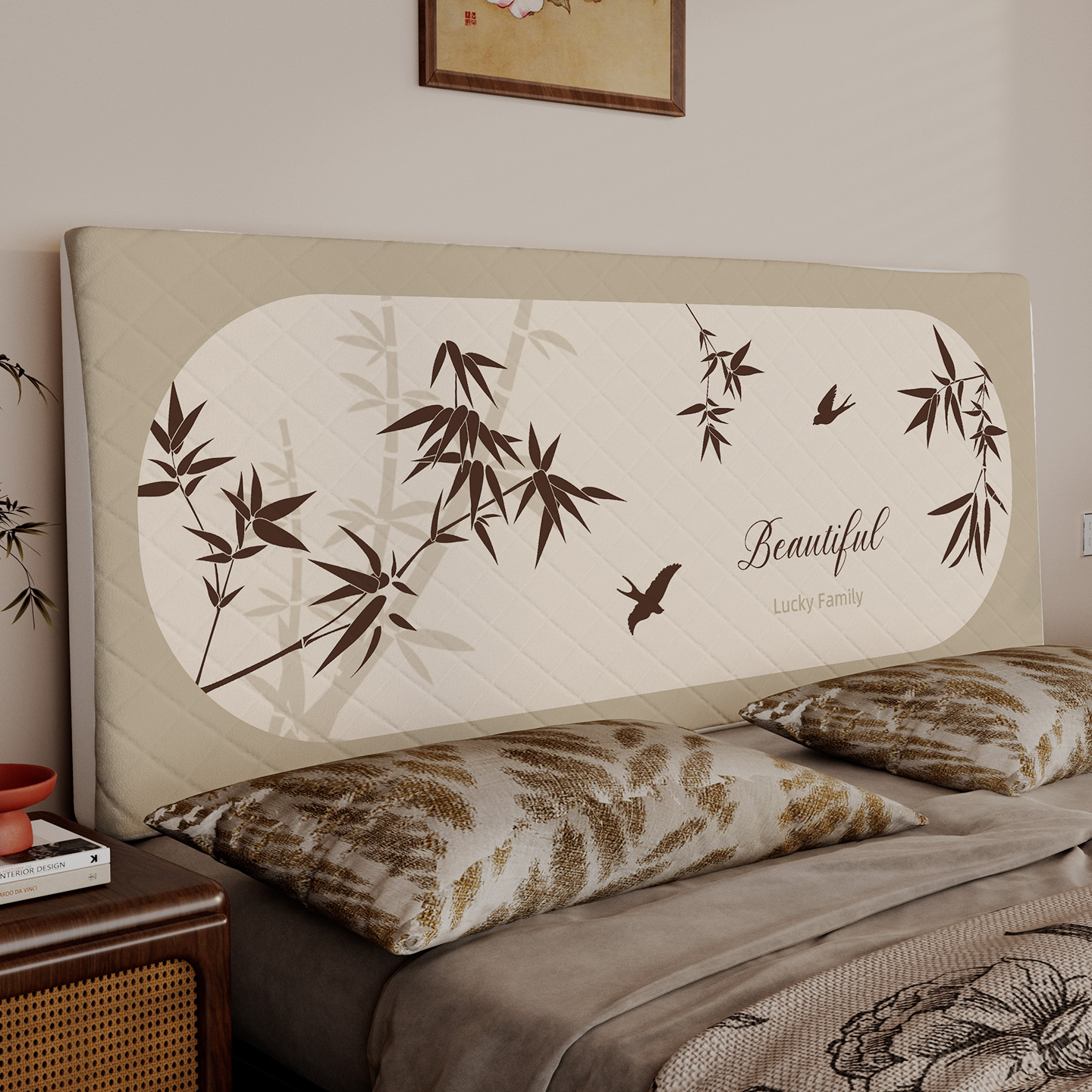 加厚床头罩全包软包靠背通用