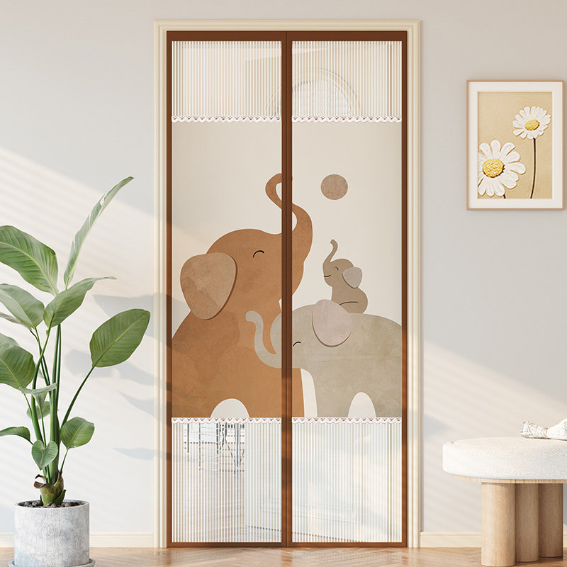 防蚊门帘隐私遮挡磁吸免打孔纱帘