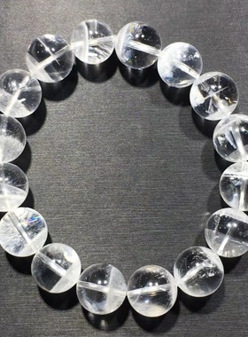 白幽灵手链 聚宝盆 七彩光 千层白幽灵手串 Multi-inclusions微瑕