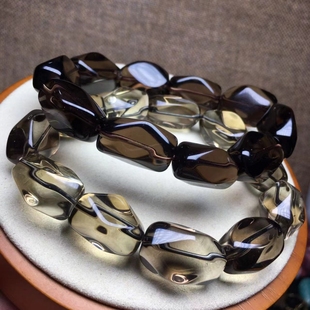 茶晶随形手链 茶色水晶手串 随形 男款 女款 中性 礼物 天然正品
