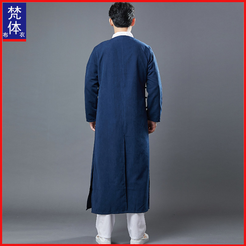 눈송이 새틴 중국어 향상된 HANFU 남자 당나라 정장 긴 가운 성능 의류 중국 스타일 중간 길이 고대 스타일 평신도 의류 가운