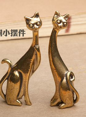 纯黄铜复古法手工匠作旧摆件