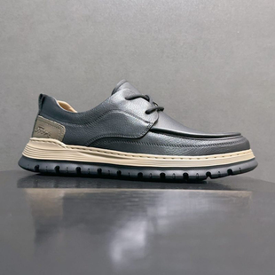 特价 真皮透气商务休闲复古皮鞋 头层牛皮休闲皮鞋 撤柜捡漏尾货男鞋