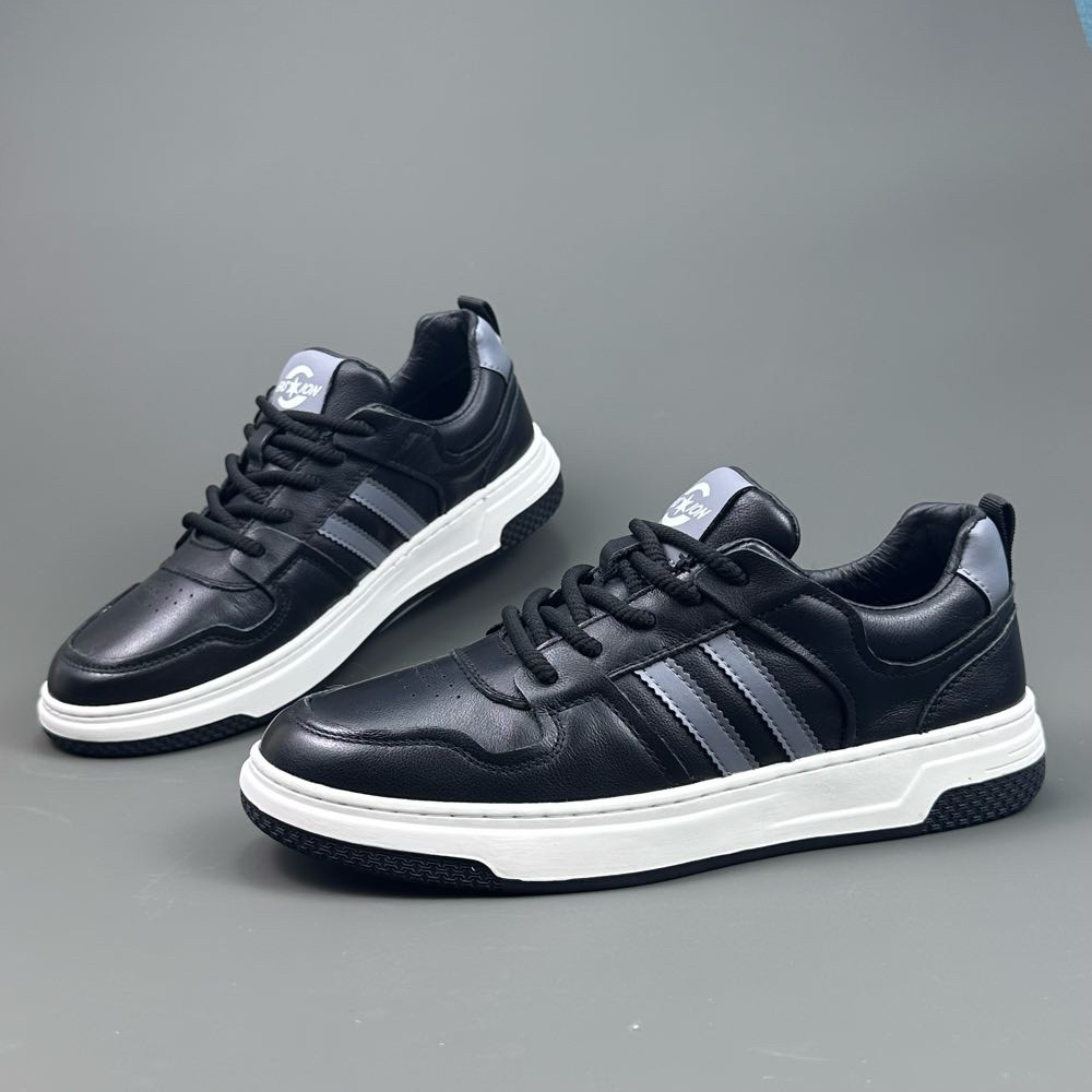 工厂尾货断码清仓男鞋头层牛皮透气休闲鞋真皮百搭板鞋特价捡漏鞋