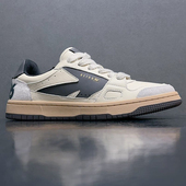 真皮百搭休闲鞋 捡漏尾货断码 子 小众鞋 复古裂纹空军板鞋 清仓特价 鞋