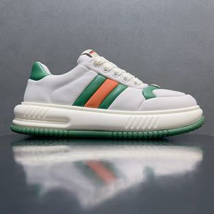 潮鞋 百搭运动小白鞋 撤柜尾货男鞋 真皮透气板鞋 头层牛皮休闲鞋 新款