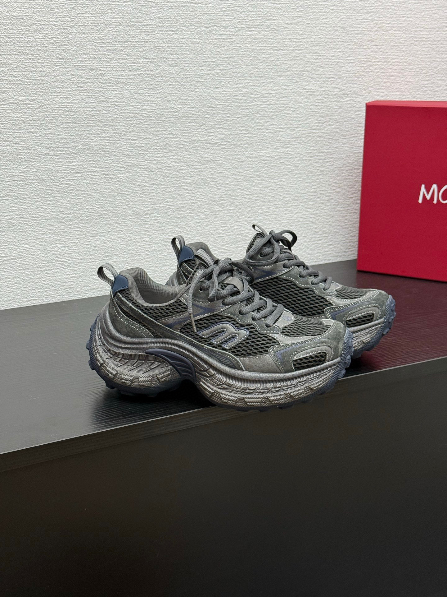 2025春季新款赵露思同款厚底增高网布做旧复古情侣运动老爹鞋