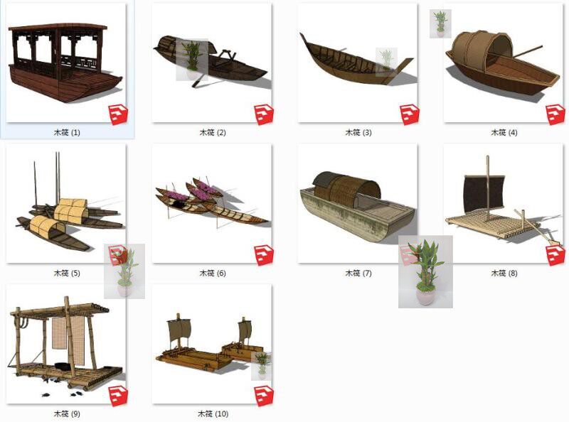 木筏素材,小木筏,木筏海上_大山谷图库