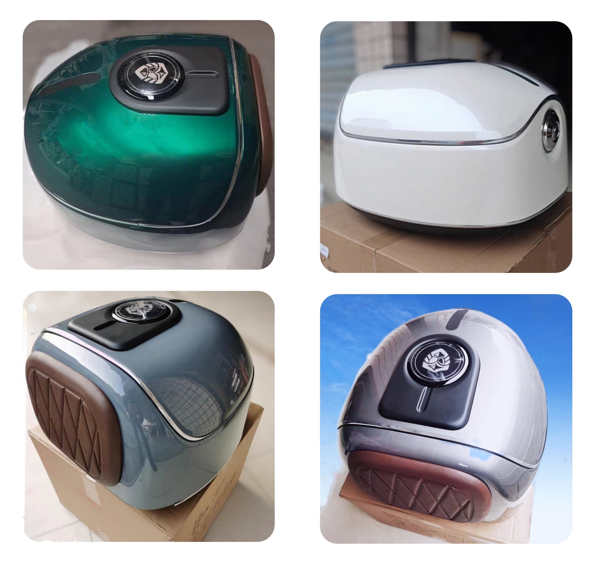 轻骑铃木US125T尾箱复古后备箱载物箱后货架扶手尾箱行李箱原厂